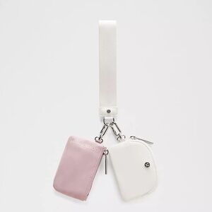 Lululemon Dual Pouch Wristlet- Pink Haze/Light Ivory